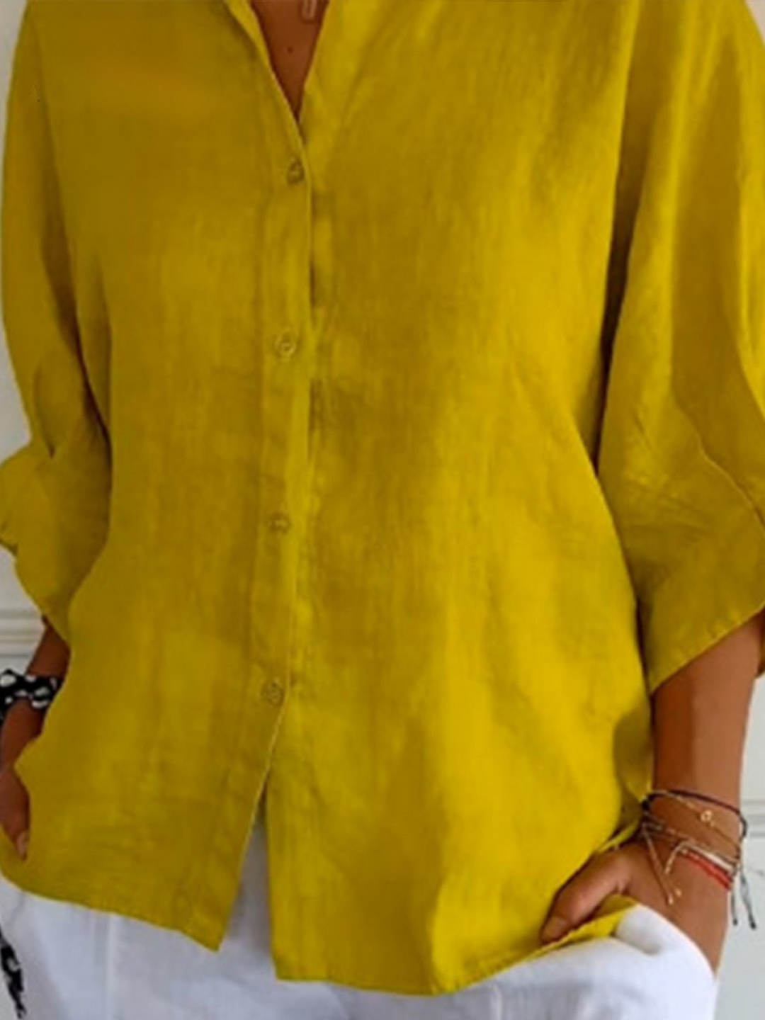 Women's   Casual Tie-back Shirt