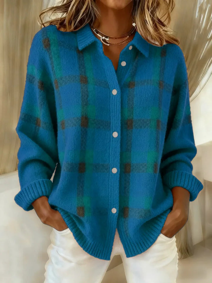 Sharlon | Plaid Vest with Buttons
