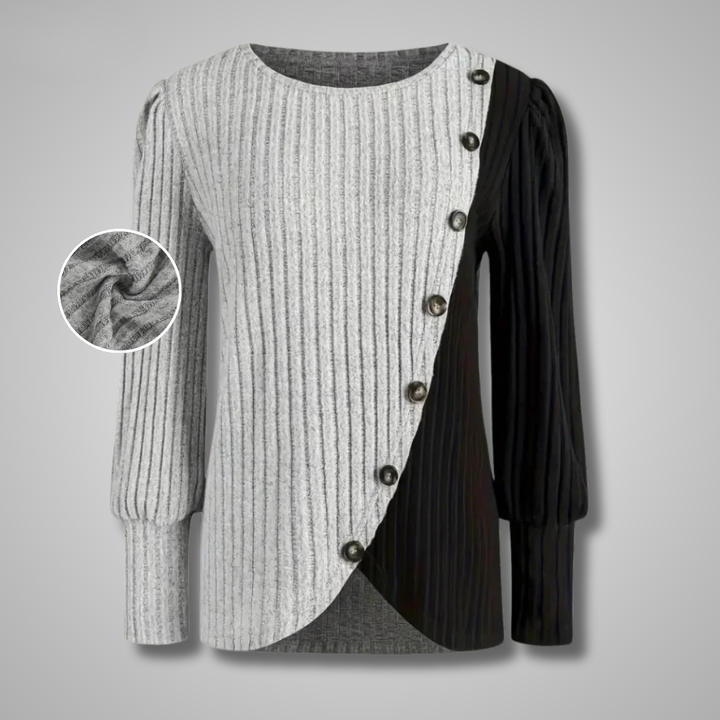 KAIA | ELEGANT BUTTON DOWN KNIT LONGSLEEVER