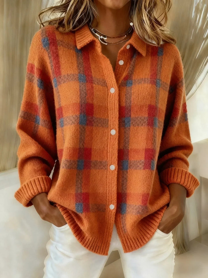 Sharlon | Plaid Vest with Buttons