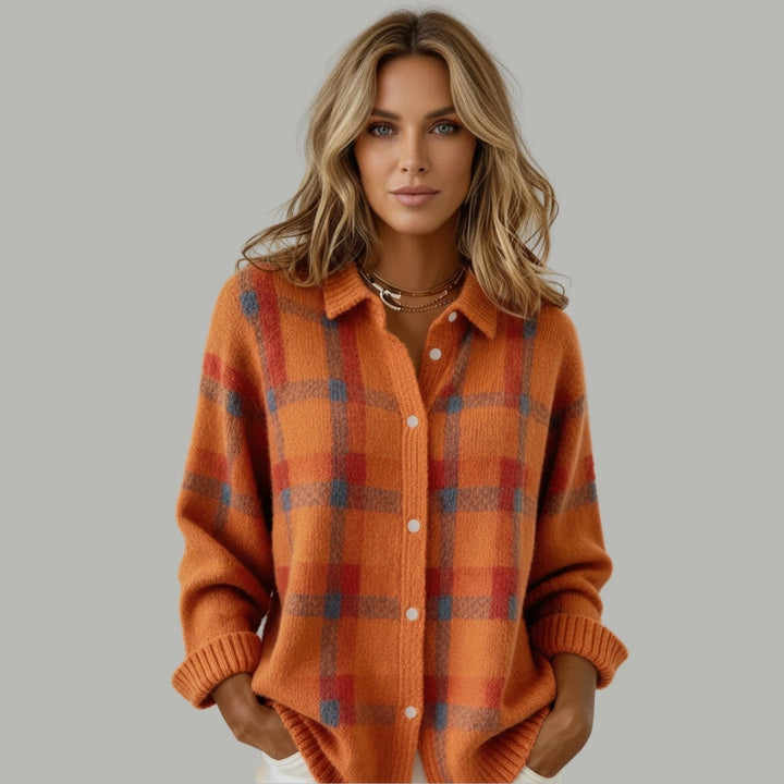 Sharlon | Plaid Vest with Buttons