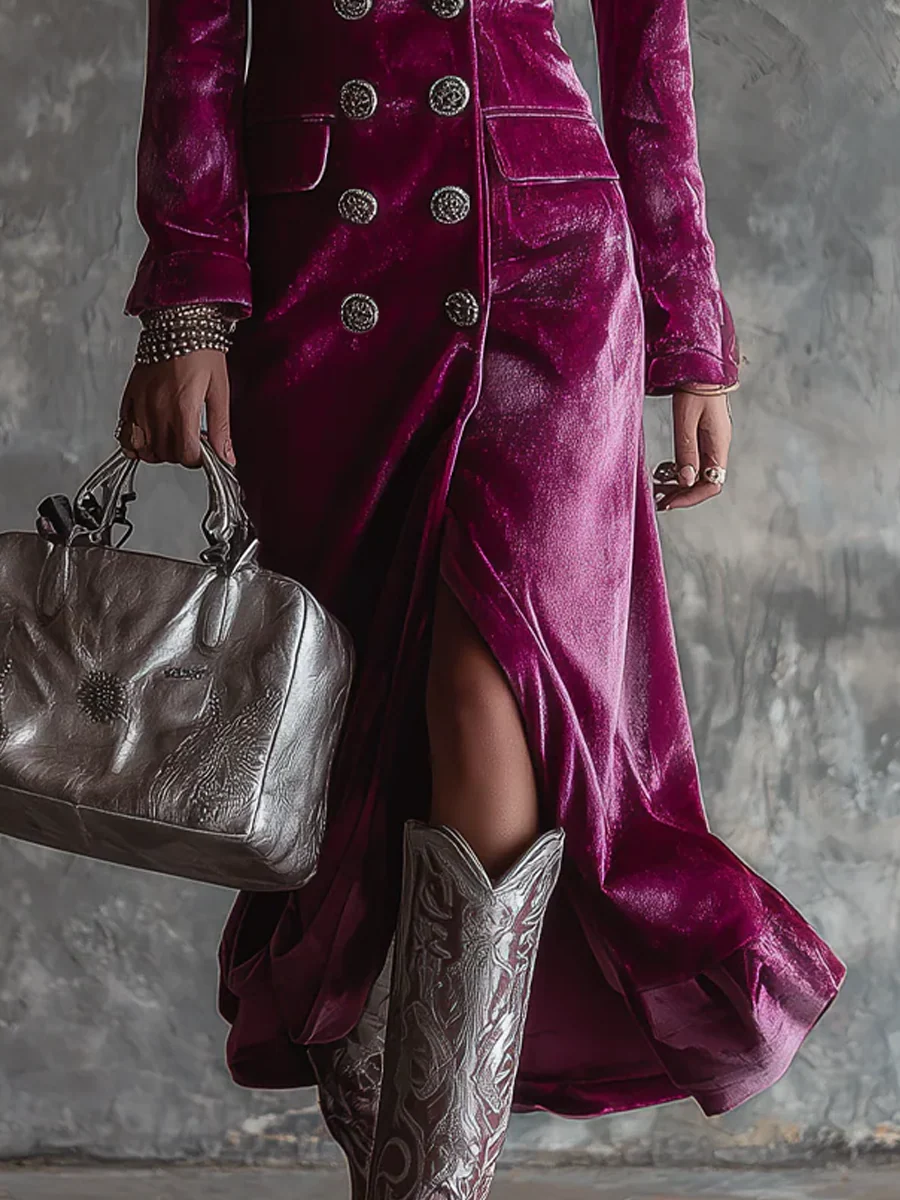 Amelia | Velvet Blazer Dress